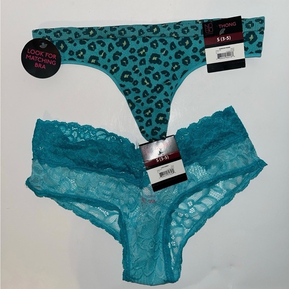 No Boundaries 1 Cheeky and 1 Thong Panties Size S (3-5) - Picture 1 of 1
